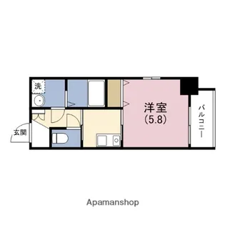 I CUBE 深江橋【8階】の間取り