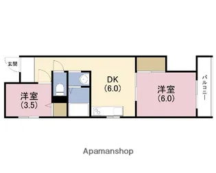 LIFE HOUSE秀1号館【4階】の間取り