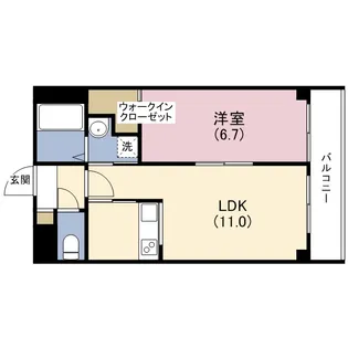 COMFORT FUKAE【2階】の間取り