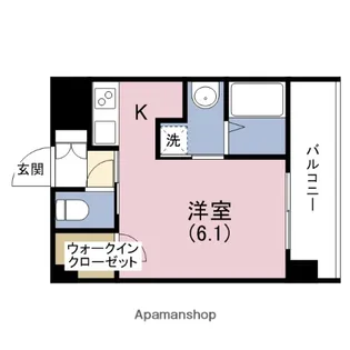エスリード谷町六丁目レジデンス【4階】の間取り