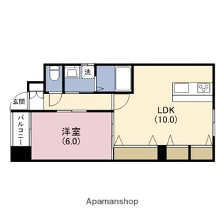 MISSION CITY森ノ宮(ミッションシティ森ノ宮)【2階】の間取り