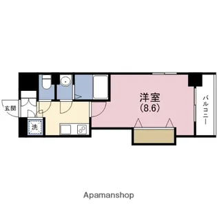 LUXE玉造Ⅱ【12階】の間取り