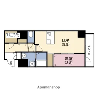 プレサンス松屋町グレース【11階】の間取り