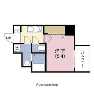 アドバンス上町台プレジール【4階】の間取り