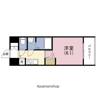 ララプレイス大阪城公園ヴェルデ【8階】の間取り