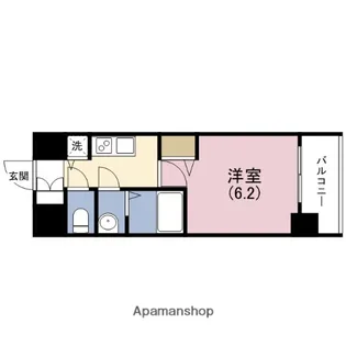ララプレイス大阪城公園ヴェルデ【3階】の間取り