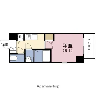 プレサンス上町台クレスト【8階】の間取り