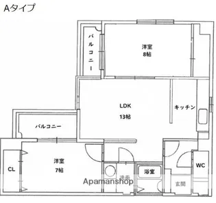 RIPPLU OASISSQUARE(リップルオアシススクエア)【3階】の間取り