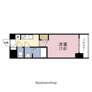 プレサンス玉造ザ・ライブ【2階】の間取り