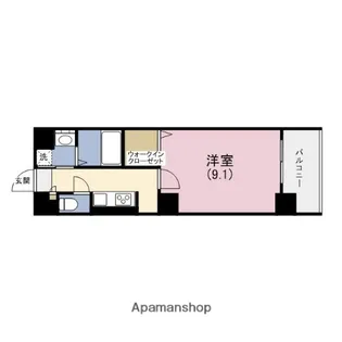 エルディオーネ上町台【6階】の間取り