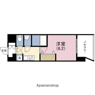 1Kの間取り画像