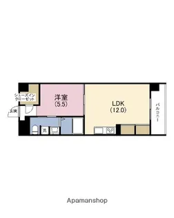 アクアプレイス四天王寺【6階】の間取り