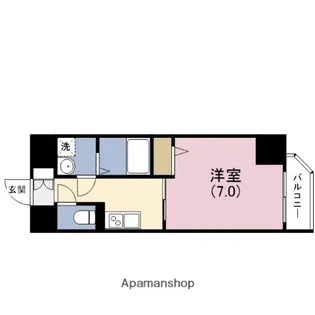 ワールドアイ天王寺ミラージュ【2階】の間取り