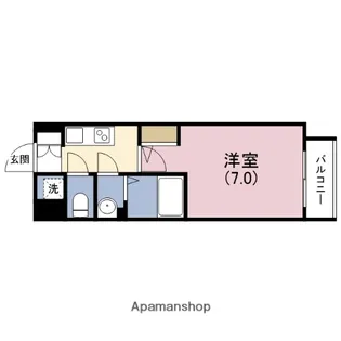 エスリード大阪上本町グリーズ【15階】の間取り