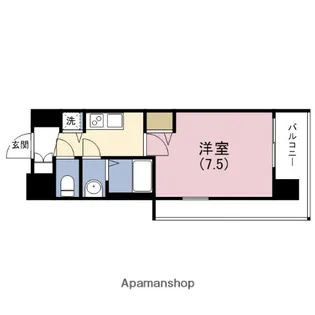 LA DOUCEUR北巽(旧スプランディッド北巽)【14階】の間取り