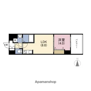 アーバネックス真田山【6階】の間取り