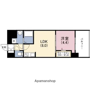 アーバネックス真田山【9階】の間取り