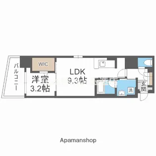 アーバネックス真田山【10階】の間取り
