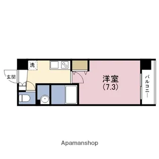 フォレ長堀通南【2階】の間取り