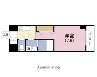 エグゼ大阪城(B)【7階】の間取り