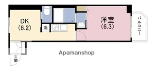 リフレス天王寺国分町【6階】の間取り