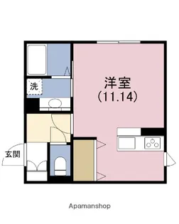 イルリッシュ上本町【1階】の間取り