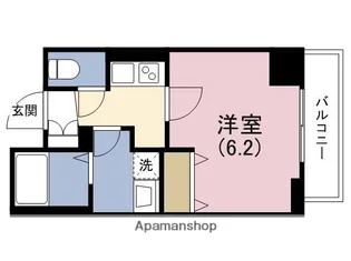 エグゼ天王寺Ⅱ【5階】の間取り