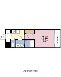 エスプレイス大阪城サウスコンフォート【13階】の間取り