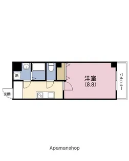 KSロイヤル大阪城【6階】の間取り