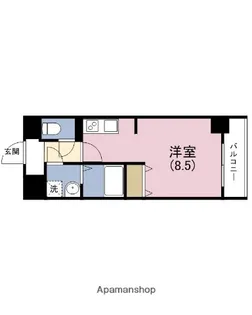 エストゥルースプラスサウス大阪(旧グランデュール大今里西Ⅱ)【6階】の間取り