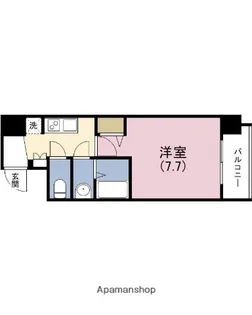 エグゼ上町台【5階】の間取り