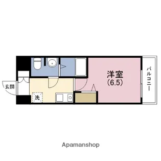 ラナップスクエア四天王寺【10階】の間取り