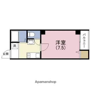 ライスフィールド上町台東【3階】の間取り