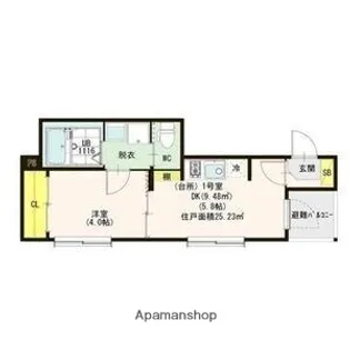 ハーモニーテラス大今里Ⅲ【2階】の間取り