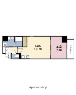 Residence Tresor Dieu【6階】の間取り