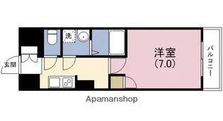 グランカーサ天王寺EAST【8階】の間取り