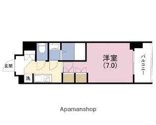 ルネフラッツ谷町四丁目【4階】の間取り