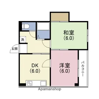 レジデンス朝日【8階】の間取り