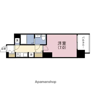 アドバンス上町台ラシュレ【12階】の間取り