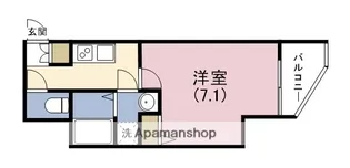 ラパンジール四天王寺東【5階】の間取り
