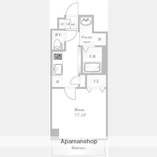 アクアプレイス天王寺EYE【5階】の間取り