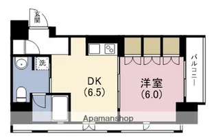 セイワパレス夕陽丘【6階】の間取り