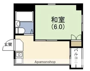 ヤサカパートⅡ【5階】の間取り