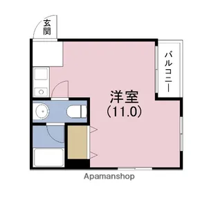 ヤサカパートⅡ【5階】の間取り