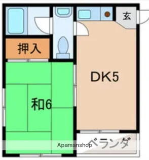 ヤサカパートⅡ【3階】の間取り