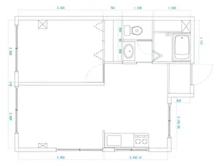 平尾ビル【4A号室号室】の間取り