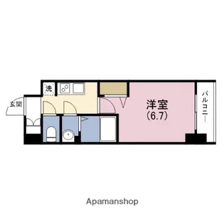 スワンズシティ大阪城コスタ【7階】の間取り