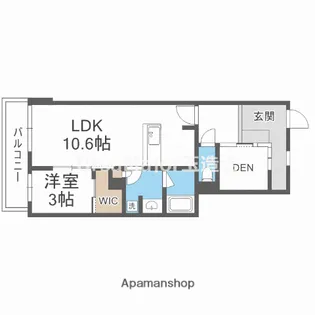 イニシア大手前【10階】の間取り