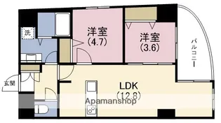 レジディア堺筋本町プレイス【4階】の間取り
