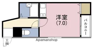 プチハイツ【4階】の間取り